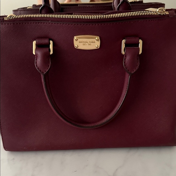 Michael Kors Deep Burgundy Satchel